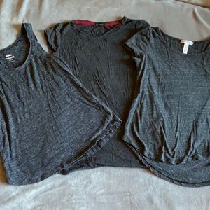 3 Grey Tops